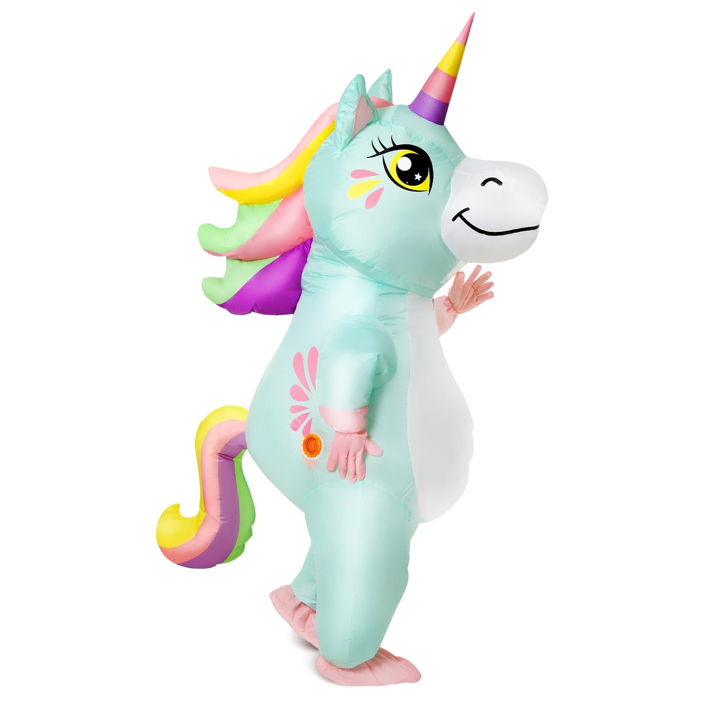 Gootus Inflatable Unicorn Costume for Adult - Funny Halloween Inflatable Costumes for Men Women, Blow Up Costume for Halloween Party Cosplay