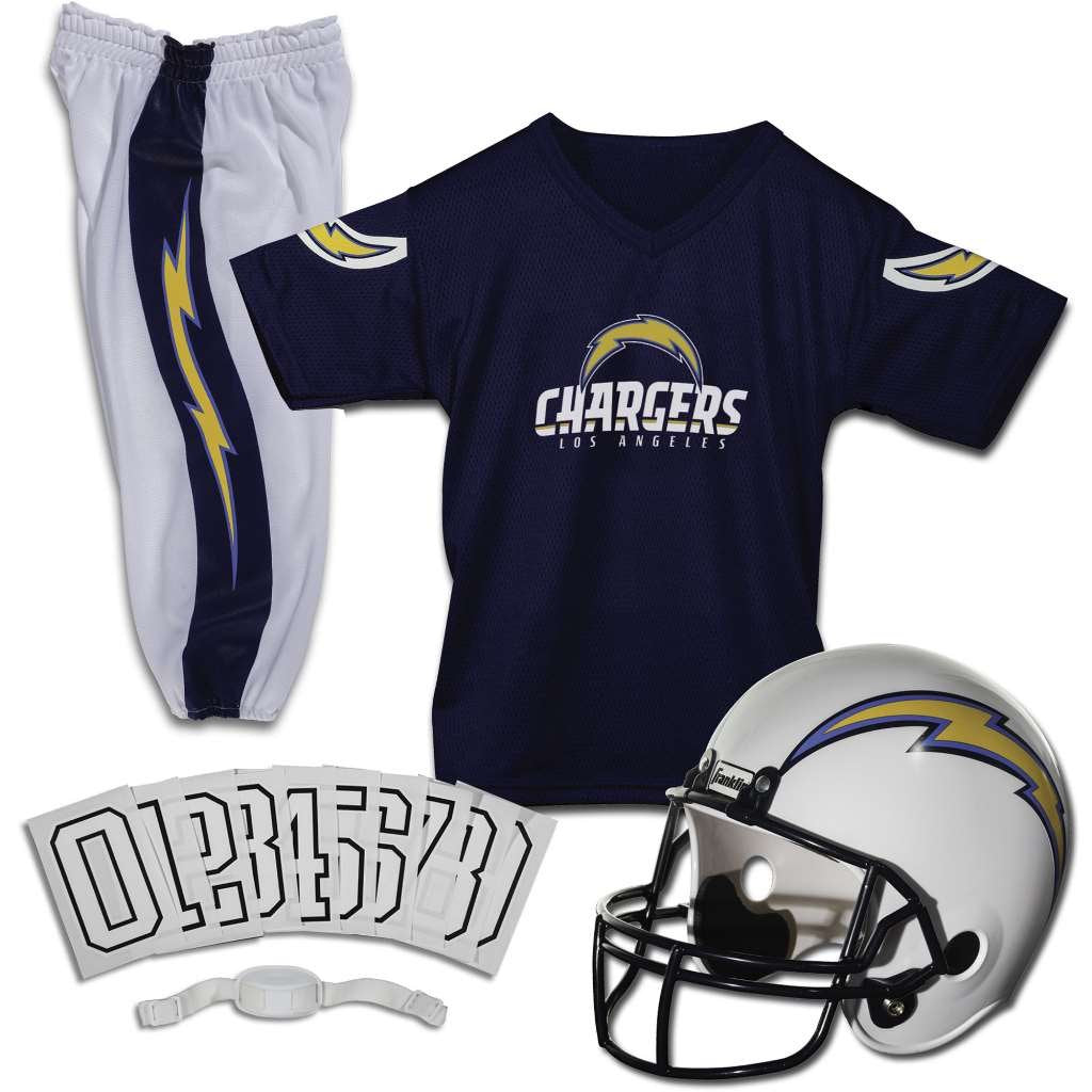 Franklin Sports NFL Youth Football Uniform Set for Boys & Girls - Includes Helmet, Jersey & Pants with Chinstrap + Numbers