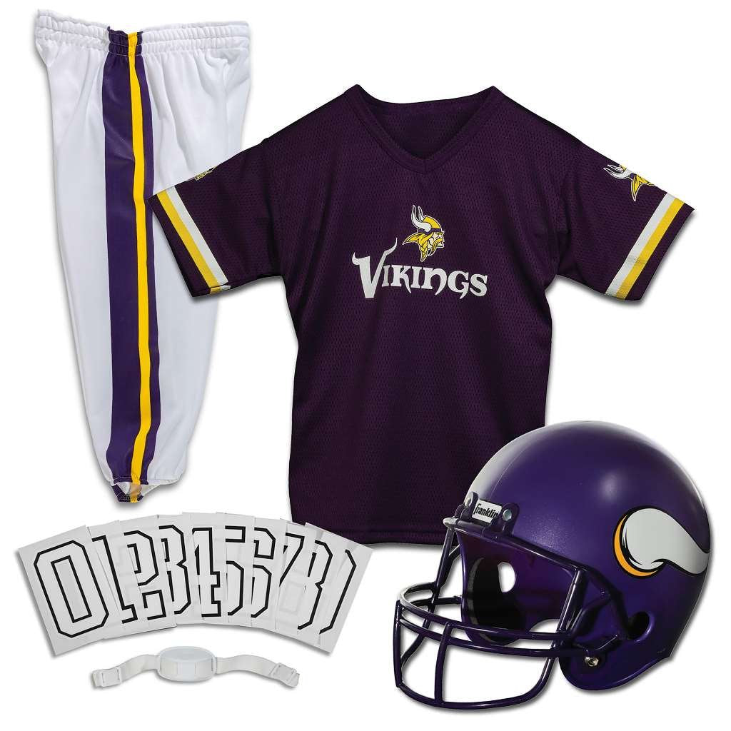 Franklin Sports NFL Youth Football Uniform Set for Boys & Girls - Includes Helmet, Jersey & Pants with Chinstrap + Numbers