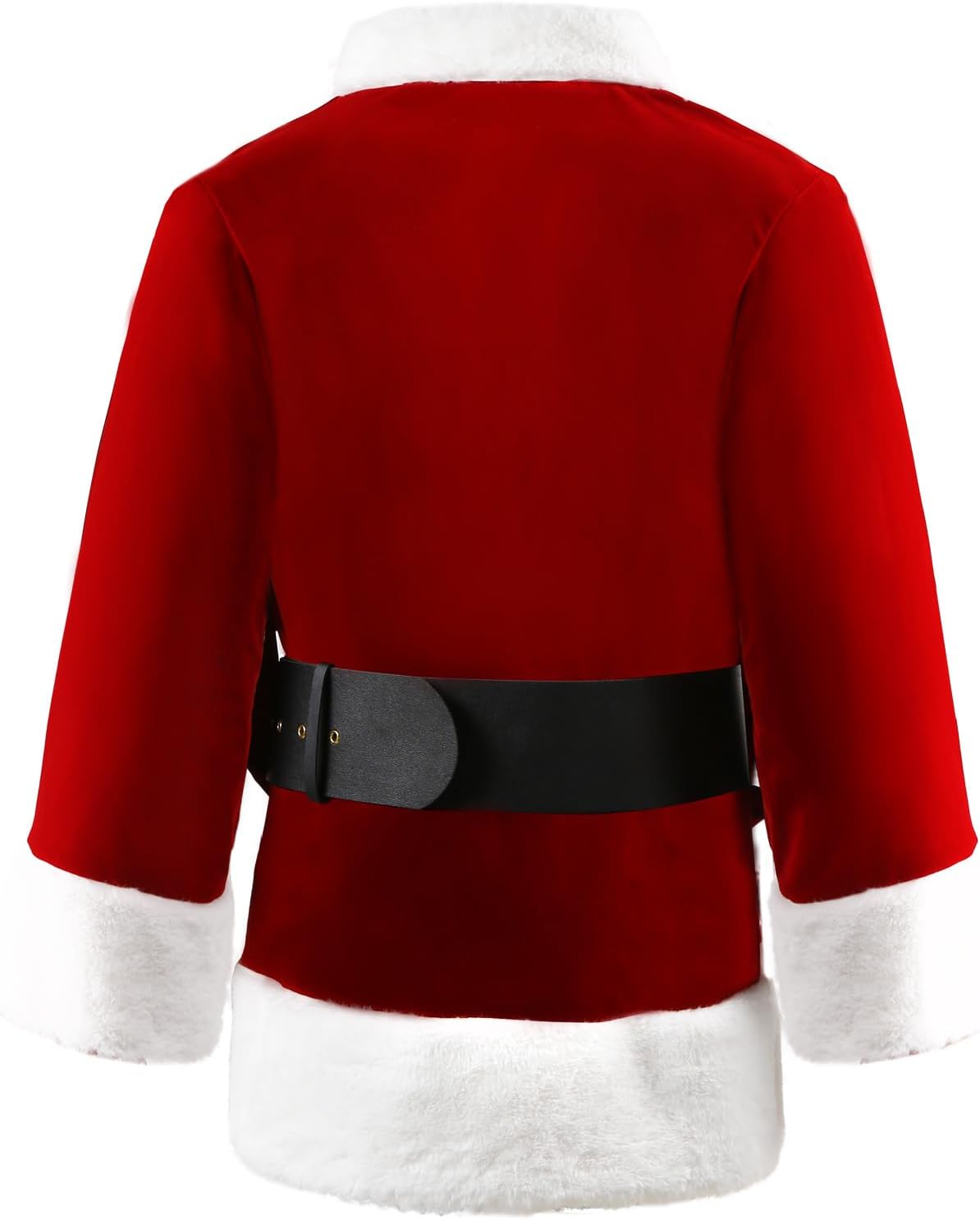 Green Christmas Costume for Men Halloween Costumes Adult Santa Costume 8PCS Deluxe Funny Cosplay Outfit