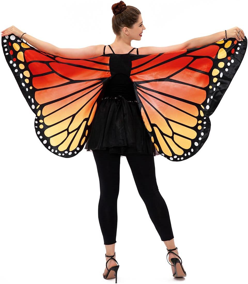 Seasons Adult Monarch Butterfly Cape Wings, One Size