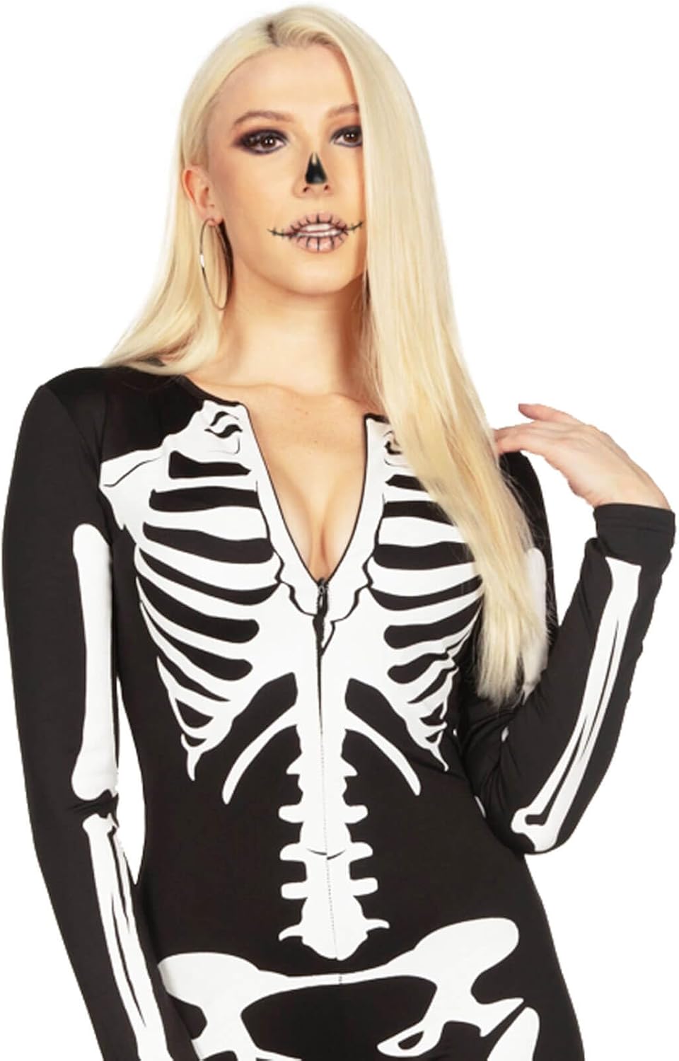 Tipsy Elves Form Fitting & Flattering Skeleton Bodysuits for Halloween - Women's Sexy Skeleton Costume