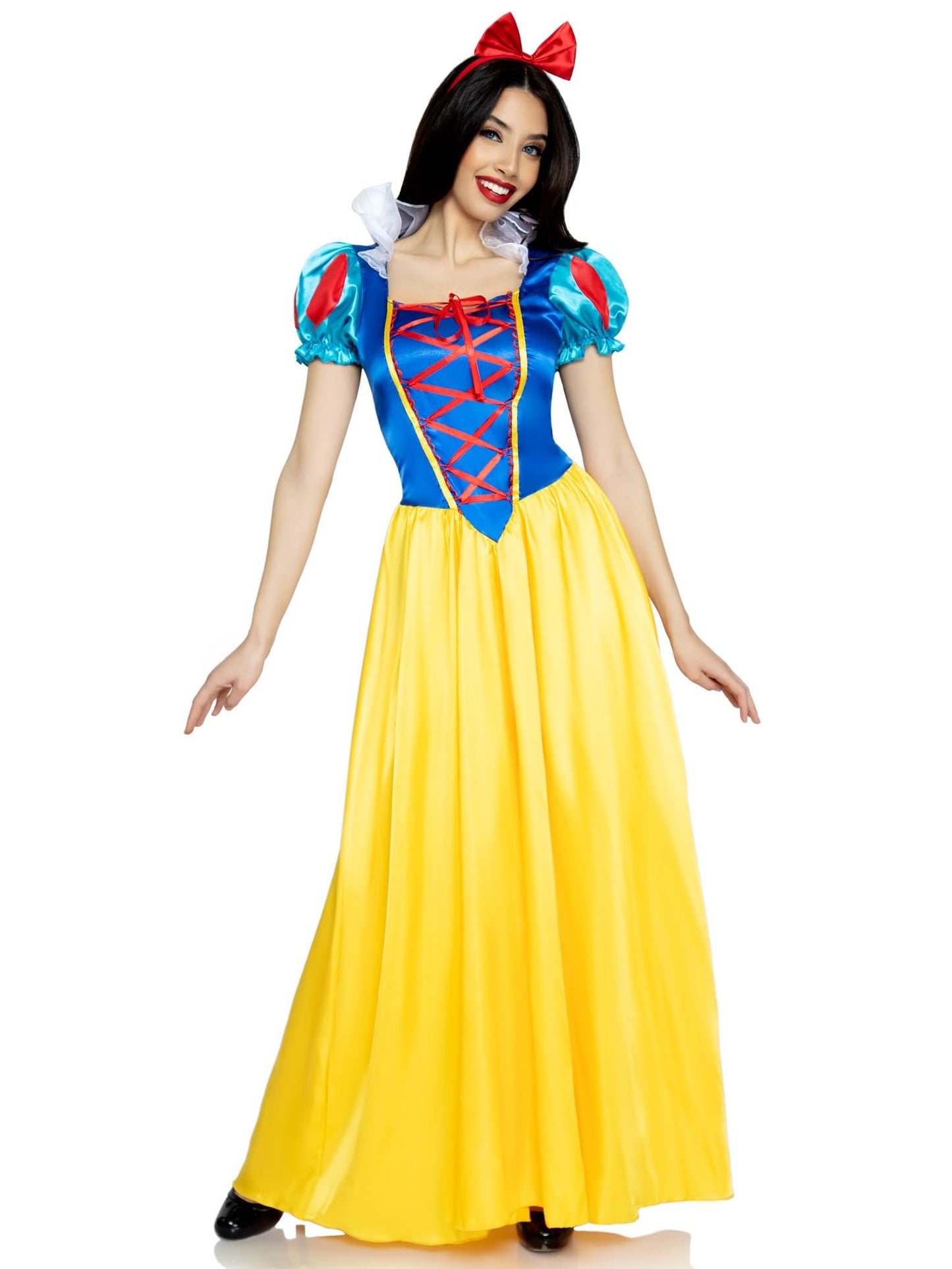 Leg Avenue Womens Classic Snow White Set Family Friend Full Length Princess Dress