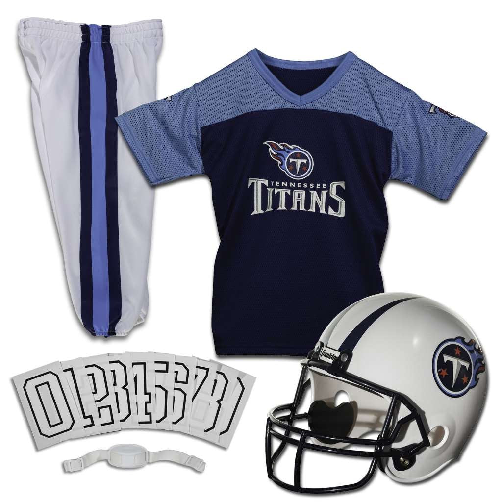 Franklin Sports NFL Youth Football Uniform Set for Boys & Girls - Includes Helmet, Jersey & Pants with Chinstrap + Numbers