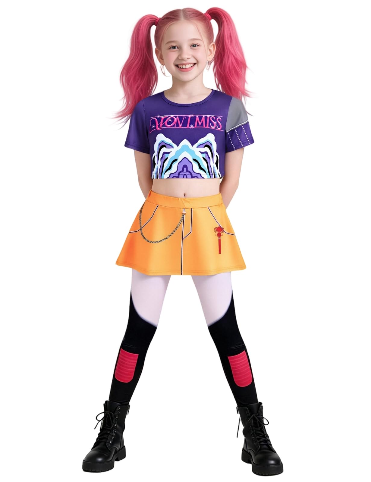 Demon Cosplay Hunters Pop Singer Costume Kids Golden 3-14Y Girls Toddler Halloween Costumes Stage Performance Outfit