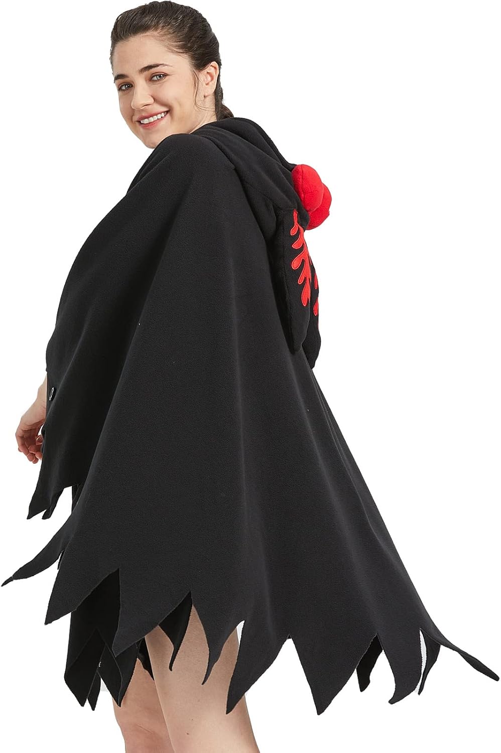 Unisex Mothman Costume Mothman Cosplay Hooded Christmas Costumes Party Cape