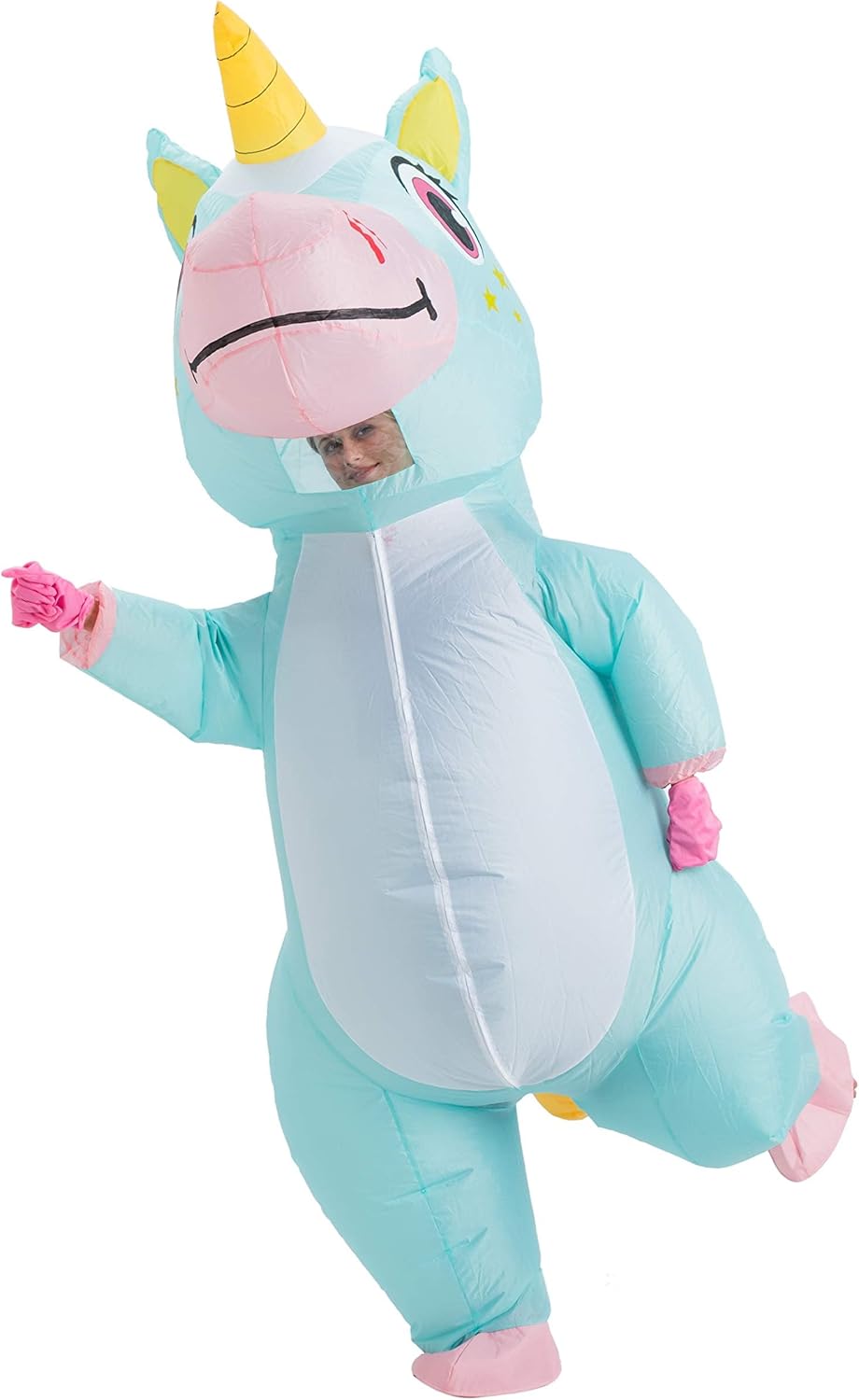 Spooktacular Creations Halloween Inflatable Costume, Full Body Unicorn Blow Up Costume for Adult Holiday Themed Cosplay Party