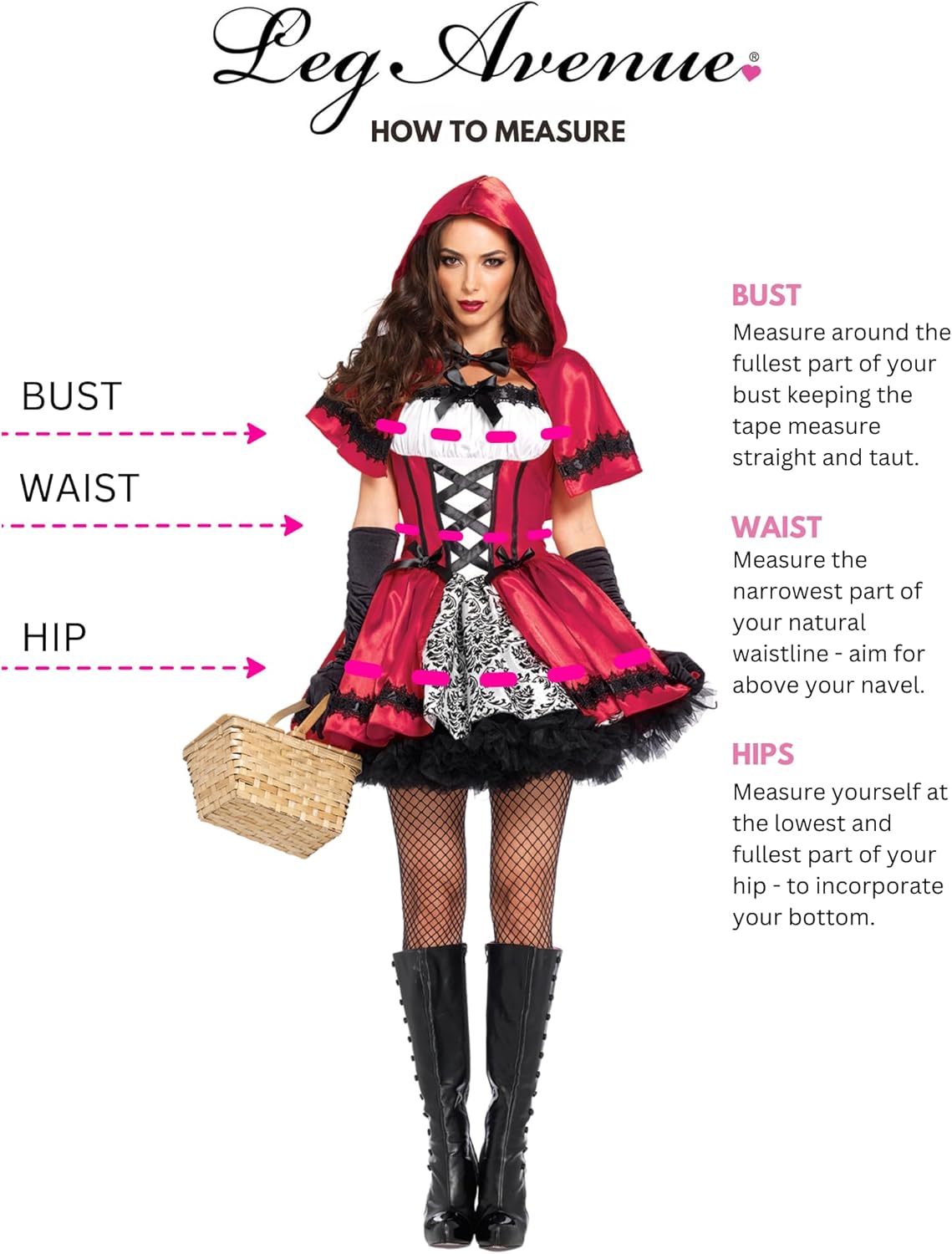 Leg Avenue Women's Gothic Red Riding Hood Costume