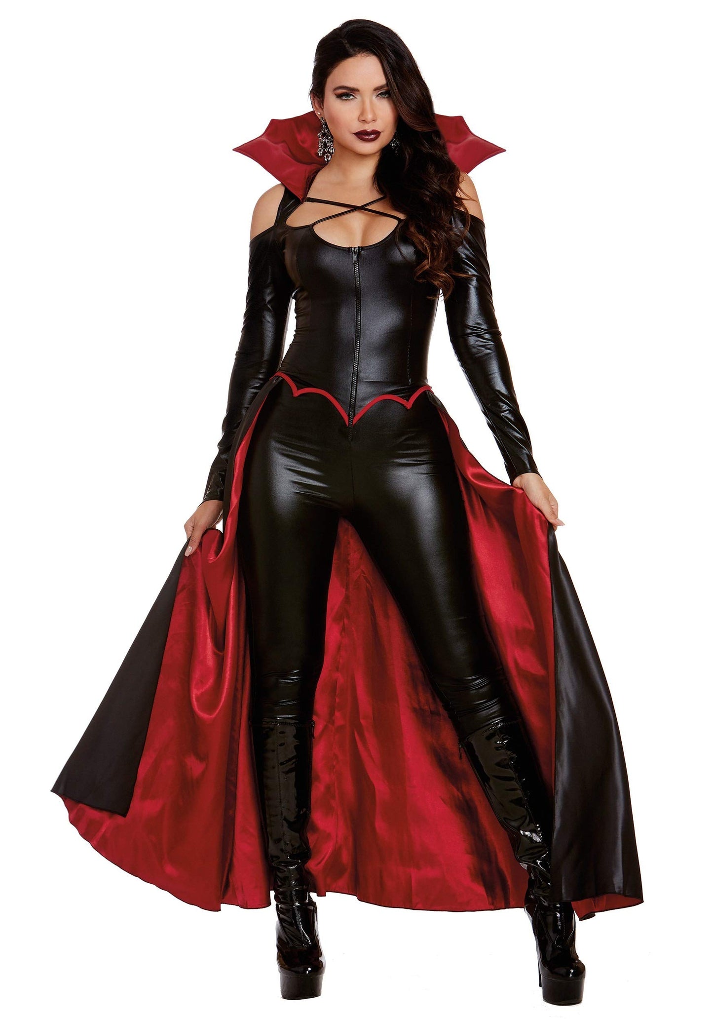 Dreamgirl Adult Vampire Costume for Women, Modern Gothic Female Vampire, Princess of Darkness Halloween Costume