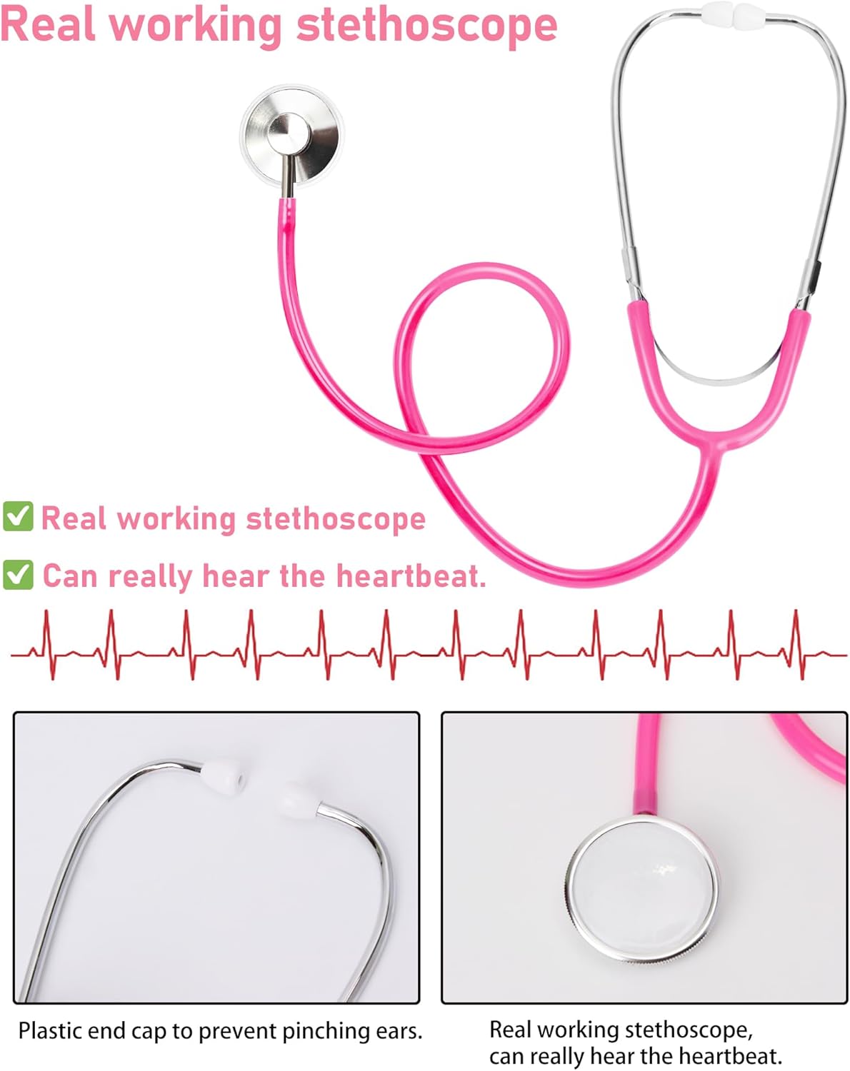 ICECUTE Doctor Costume for Kids Scrubs with Accessories,7Pcs Toddler Halloween Costume for Boy Girls,3-11 Years
