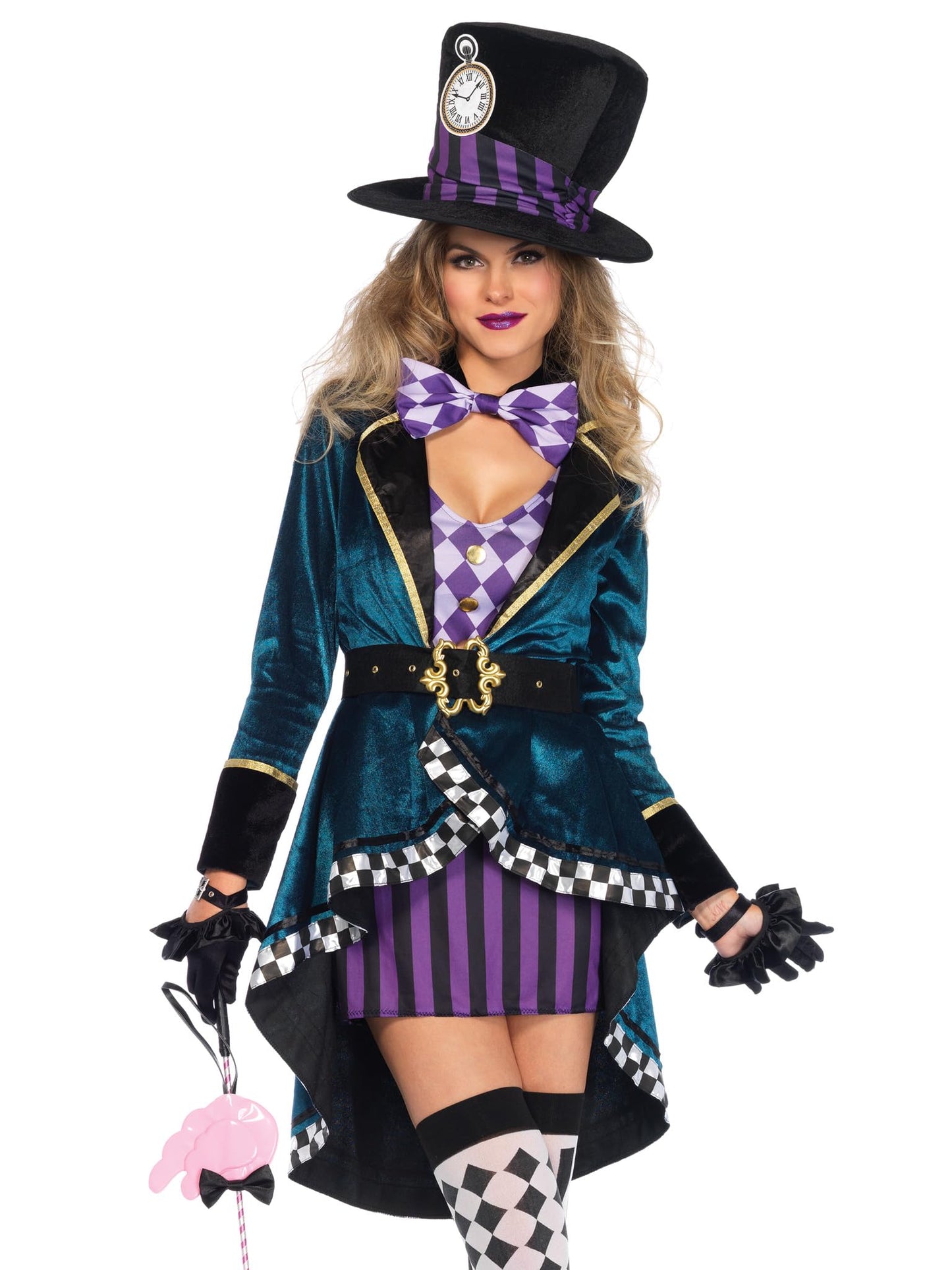 Leg Avenue Women's 5 PC Delightful Mad Hatter Costume Women