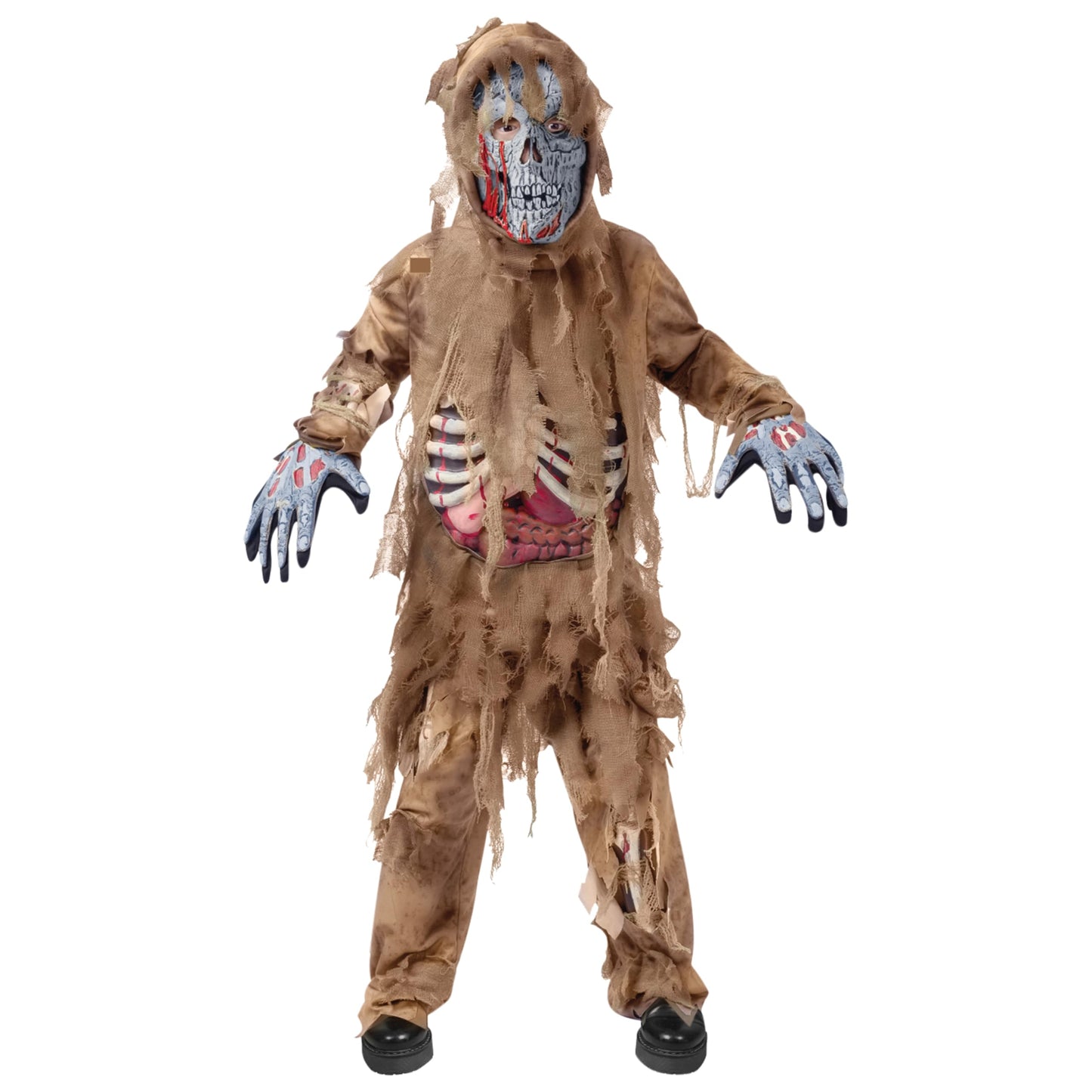 Spooktacular Creations Swamp Deluxe Skeleton Living Dead Zombie Costume for Halloween Kids Monster Role-Playing