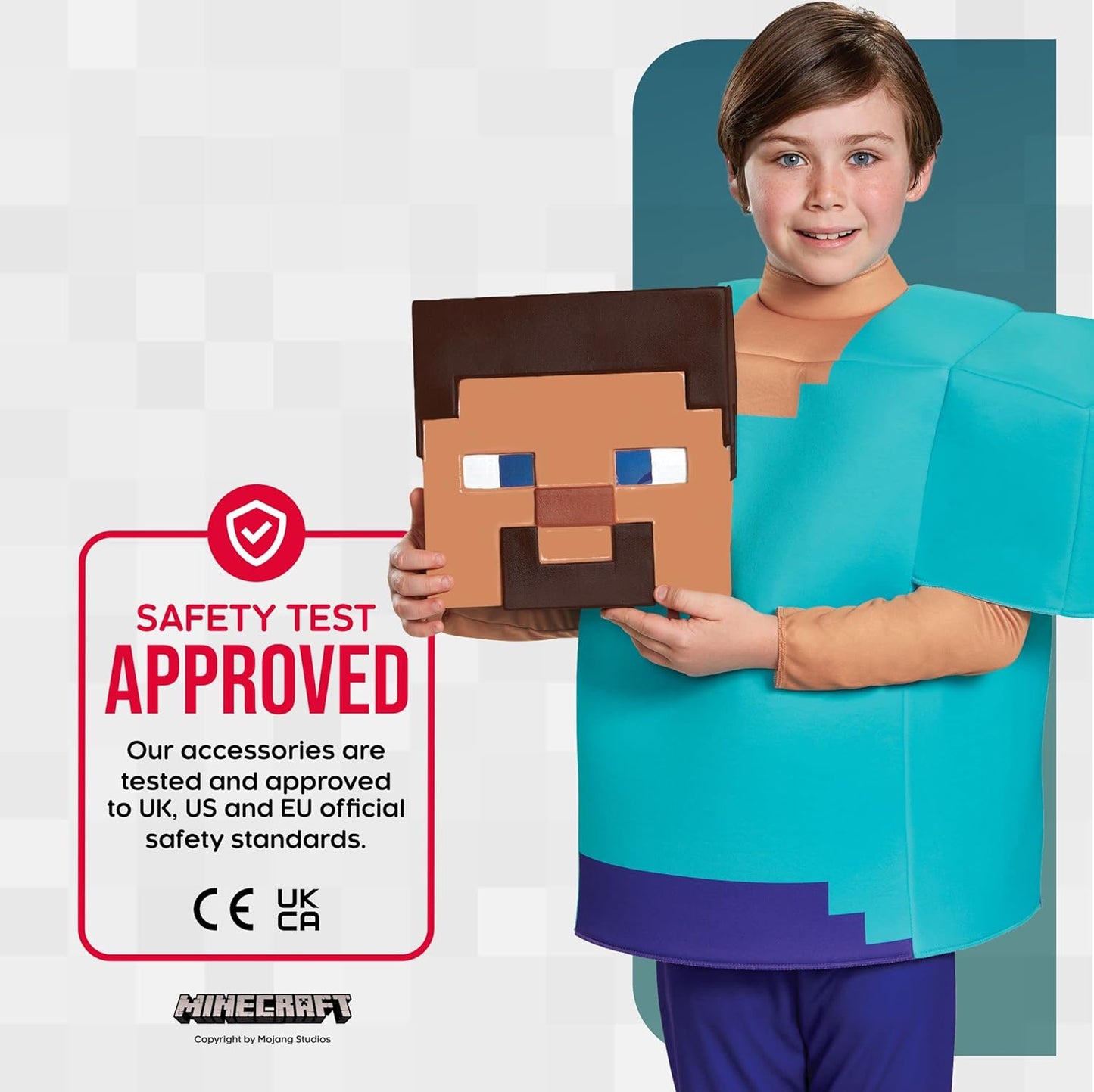 Steve Classic Minecraft Costume, Multicolor, Medium (7-8)