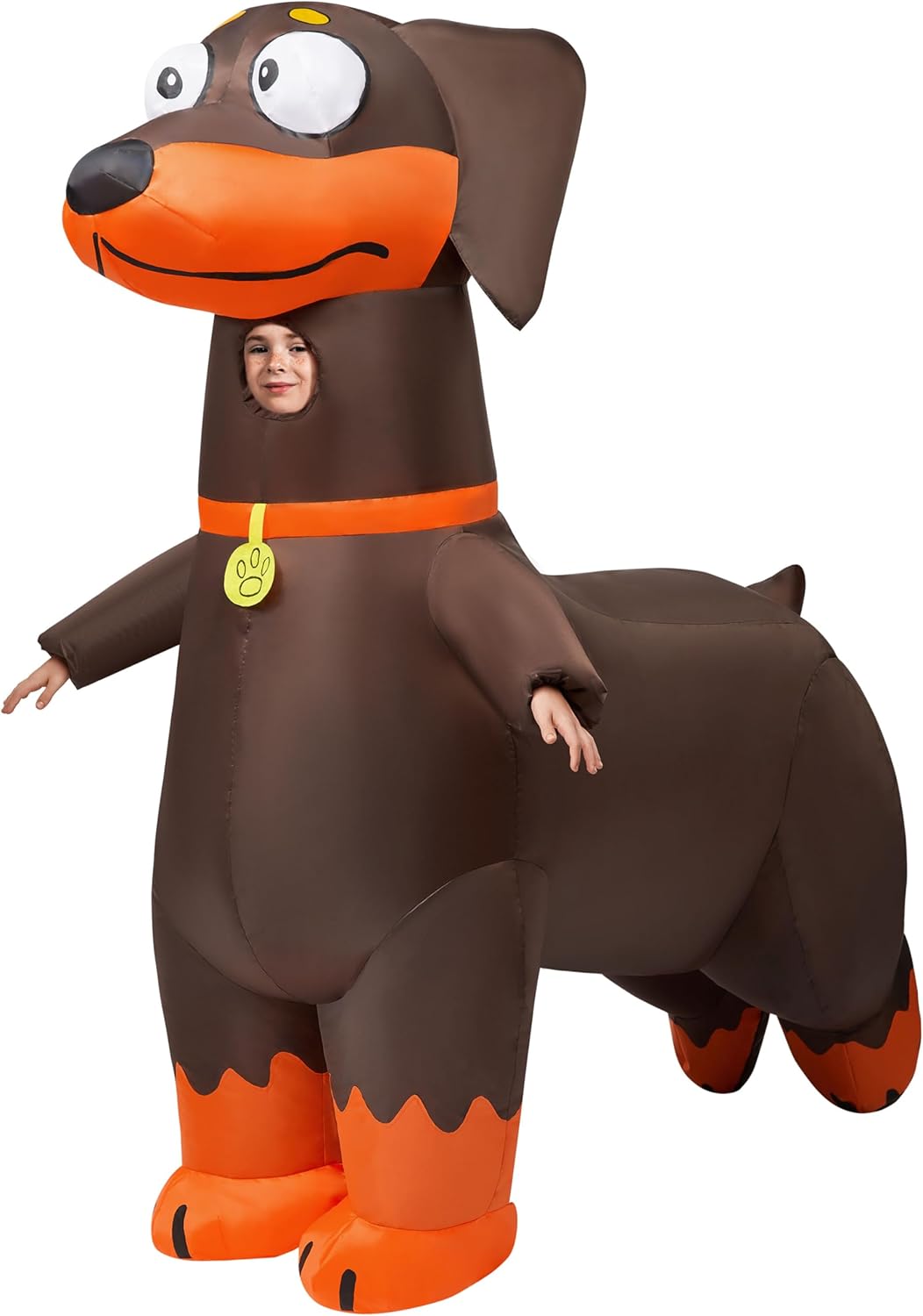 Spooktacular Creations Kids Halloween Inflatable Costumes, Dachshund Full Body Blow Up Costumes for Halloween Animal Cosplay Themed Party