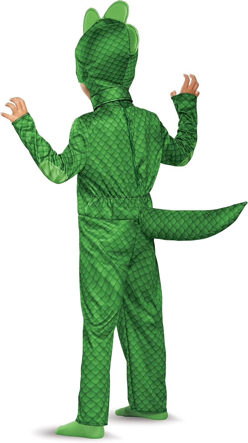 PJ Masks Gecko Costume for Toddlers, Official PJ Masks Costume Jumpsuit