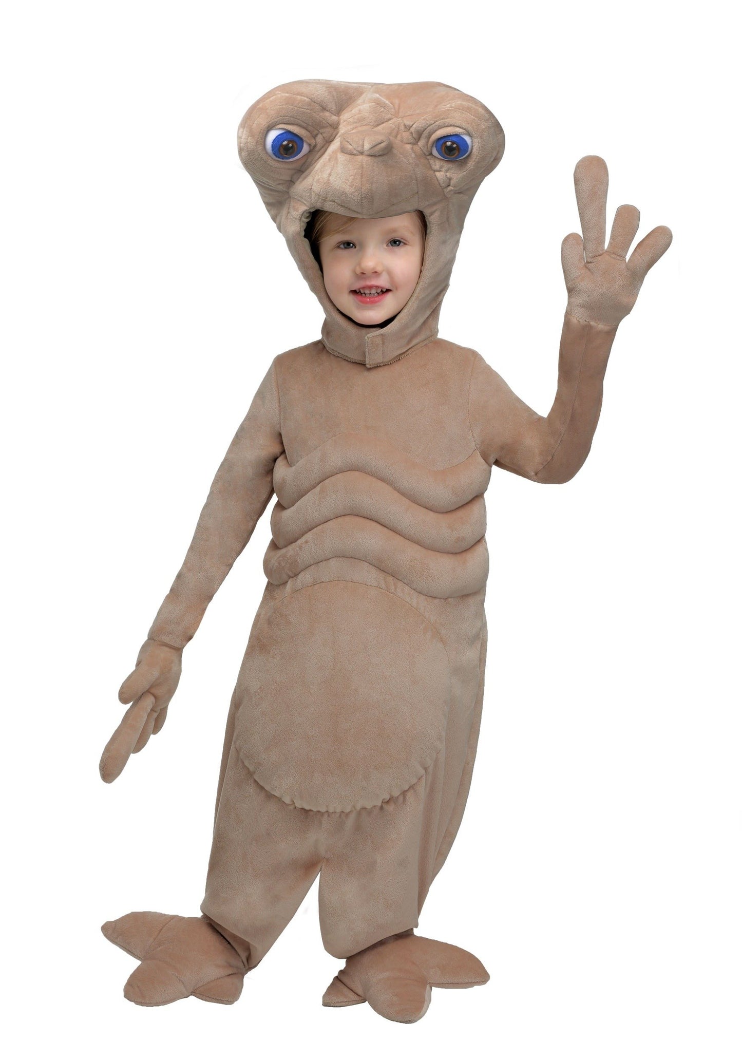 E.T. Kids The Extra-Terrestrial Plush Costume Unisex, Cute Alien Halloween Outfit for Toddler boys and girls