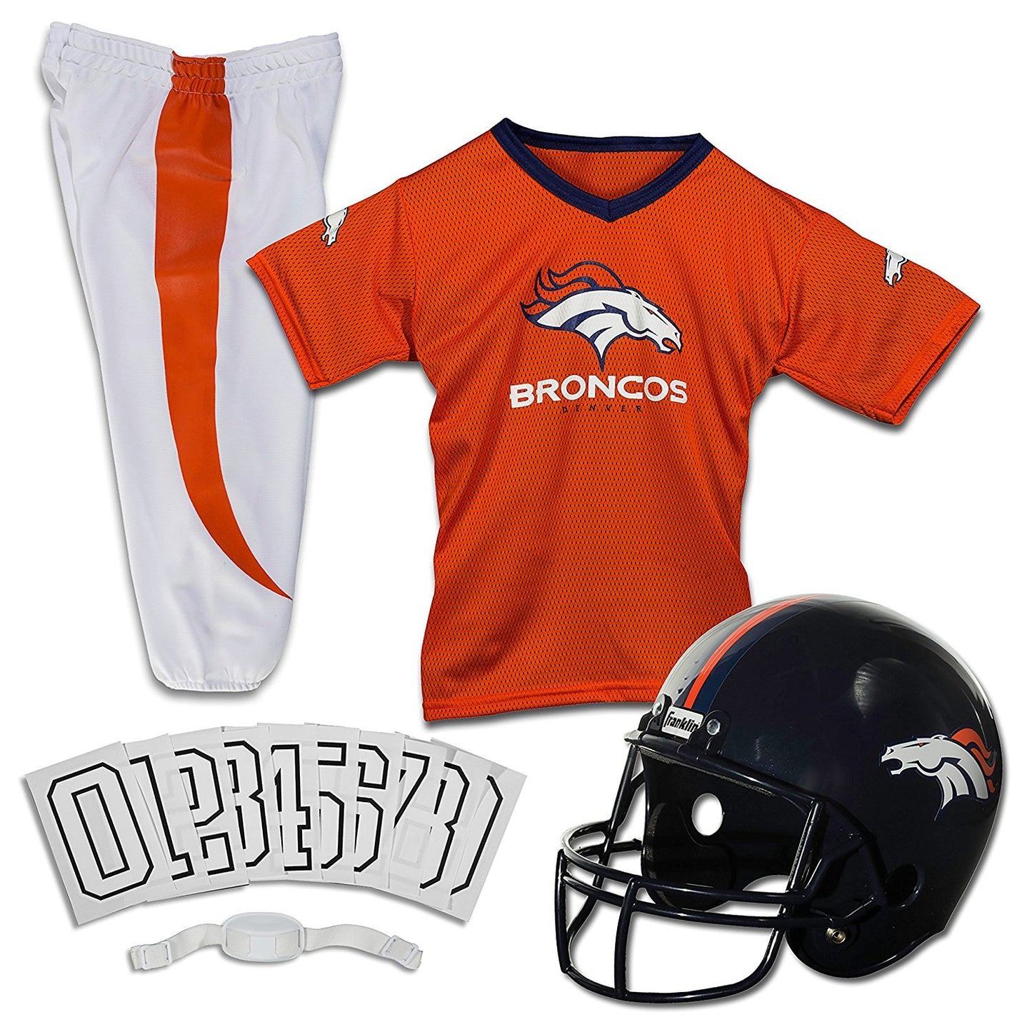 Franklin Sports NFL Youth Football Uniform Set for Boys & Girls - Includes Helmet, Jersey & Pants with Chinstrap + Numbers