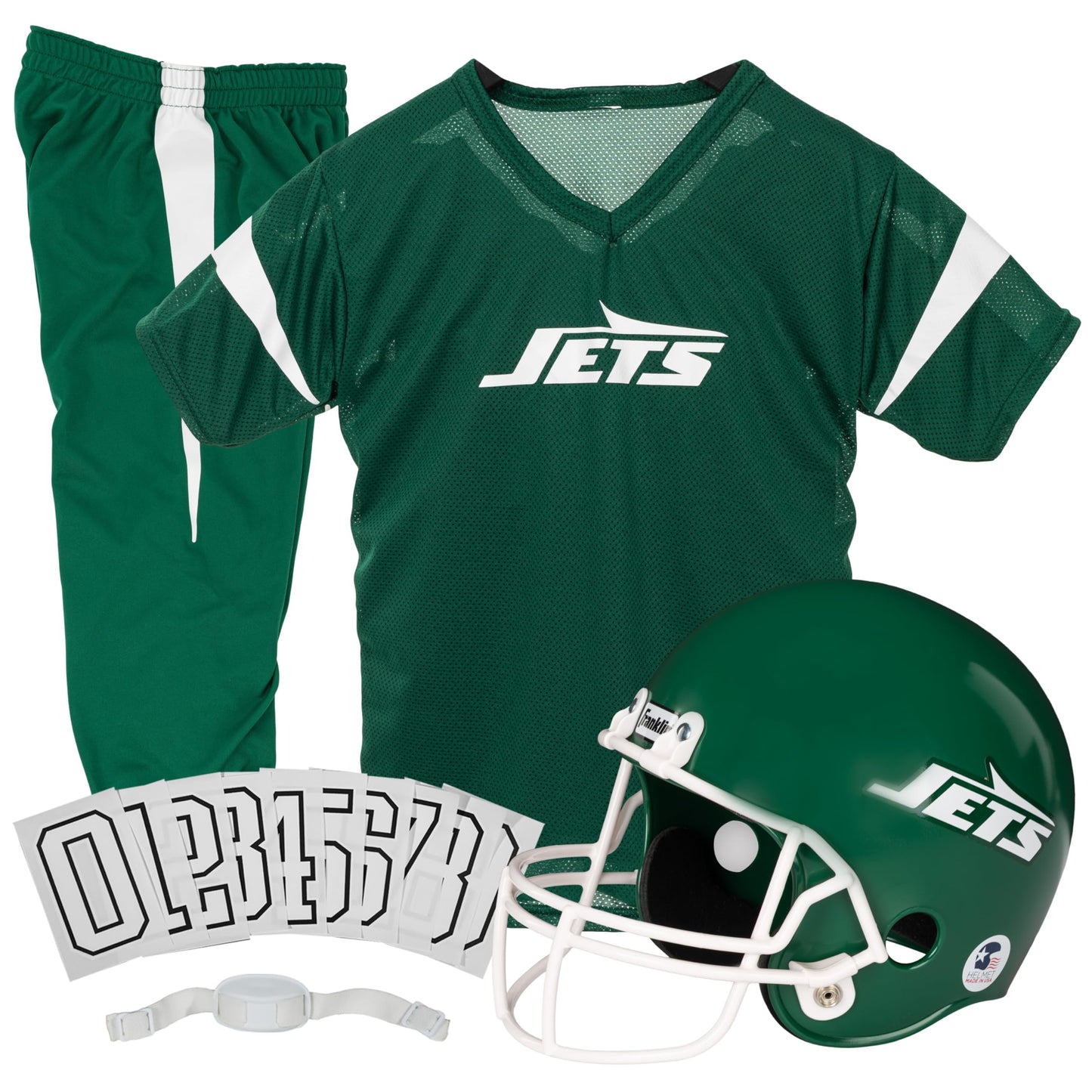 Franklin Sports NFL Youth Football Uniform Set for Boys & Girls - Includes Helmet, Jersey & Pants with Chinstrap + Numbers