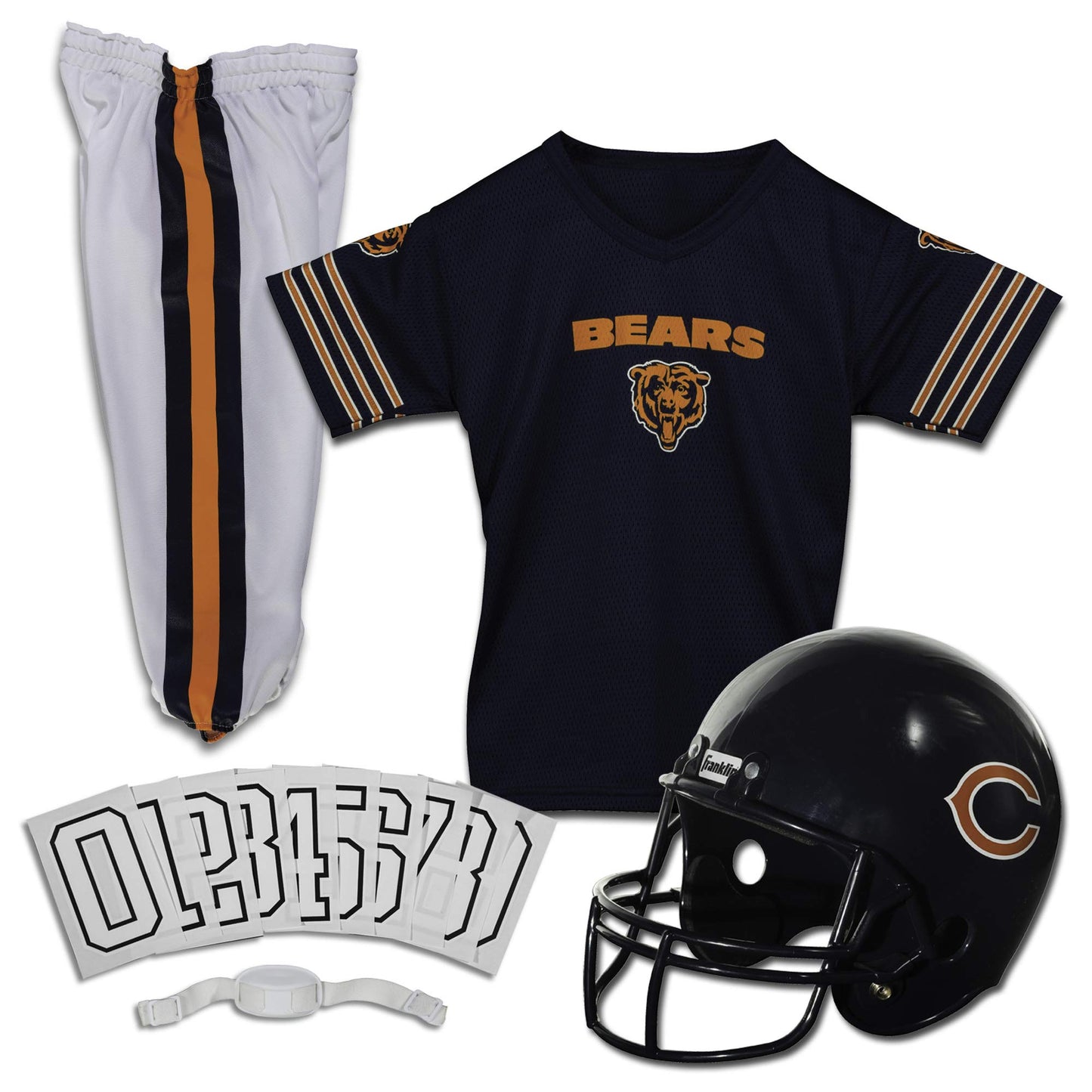 Franklin Sports NFL Youth Football Uniform Set for Boys & Girls - Includes Helmet, Jersey & Pants with Chinstrap + Numbers