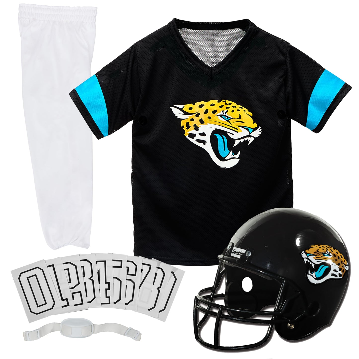 Franklin Sports NFL Youth Football Uniform Set for Boys & Girls - Includes Helmet, Jersey & Pants with Chinstrap + Numbers