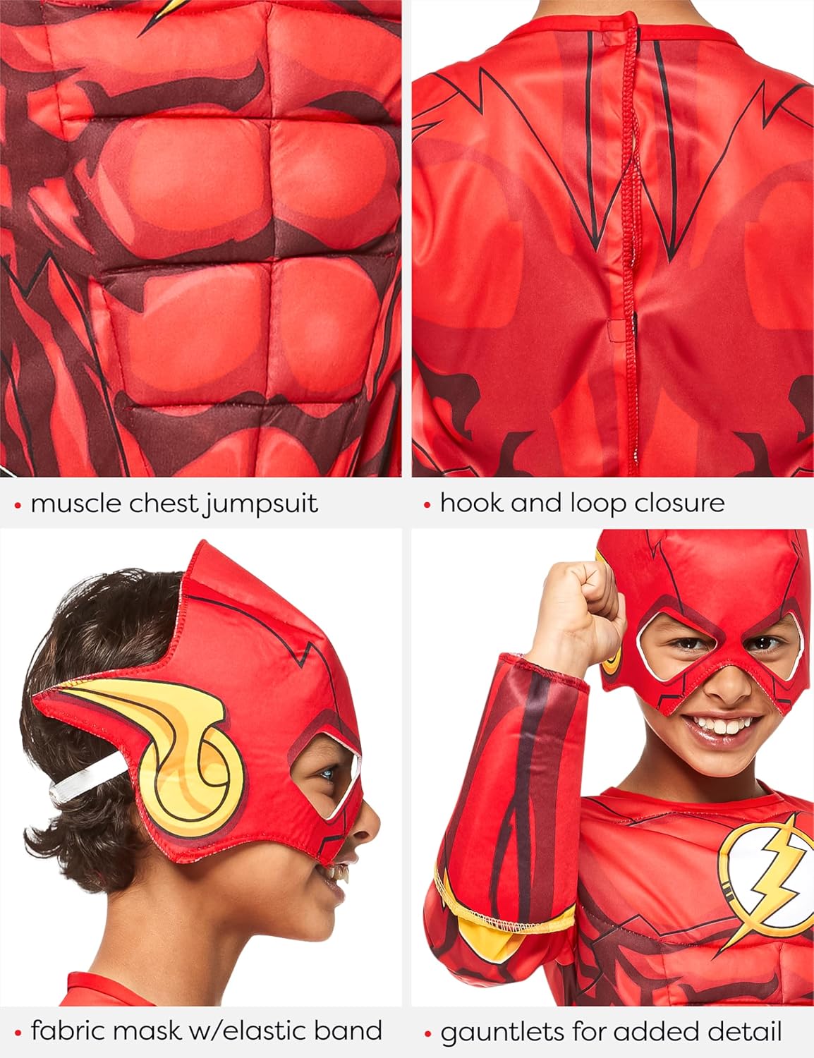Rubie's Costume DC Superheroes Flash Deluxe Child Costume