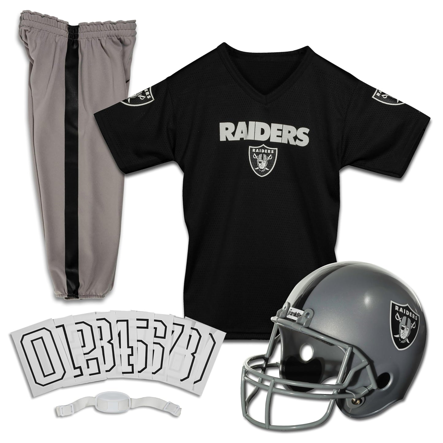 Franklin Sports NFL Youth Football Uniform Set for Boys & Girls - Includes Helmet, Jersey & Pants with Chinstrap + Numbers