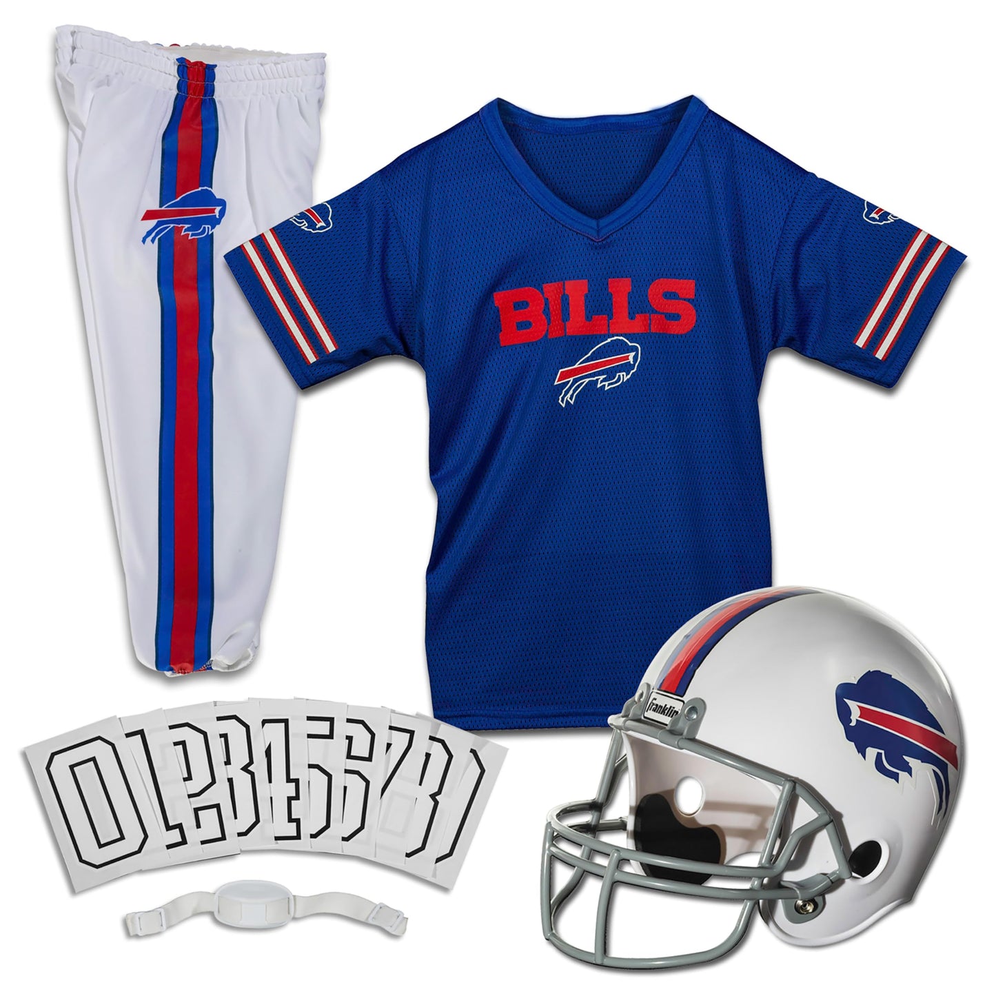 Franklin Sports NFL Youth Football Uniform Set for Boys & Girls - Includes Helmet, Jersey & Pants with Chinstrap + Numbers