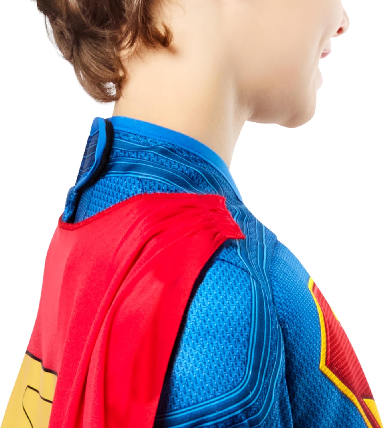 Rubies Superman Deluxe Kids Boys Costume Jumpsuit with Shoe Covers and Cape