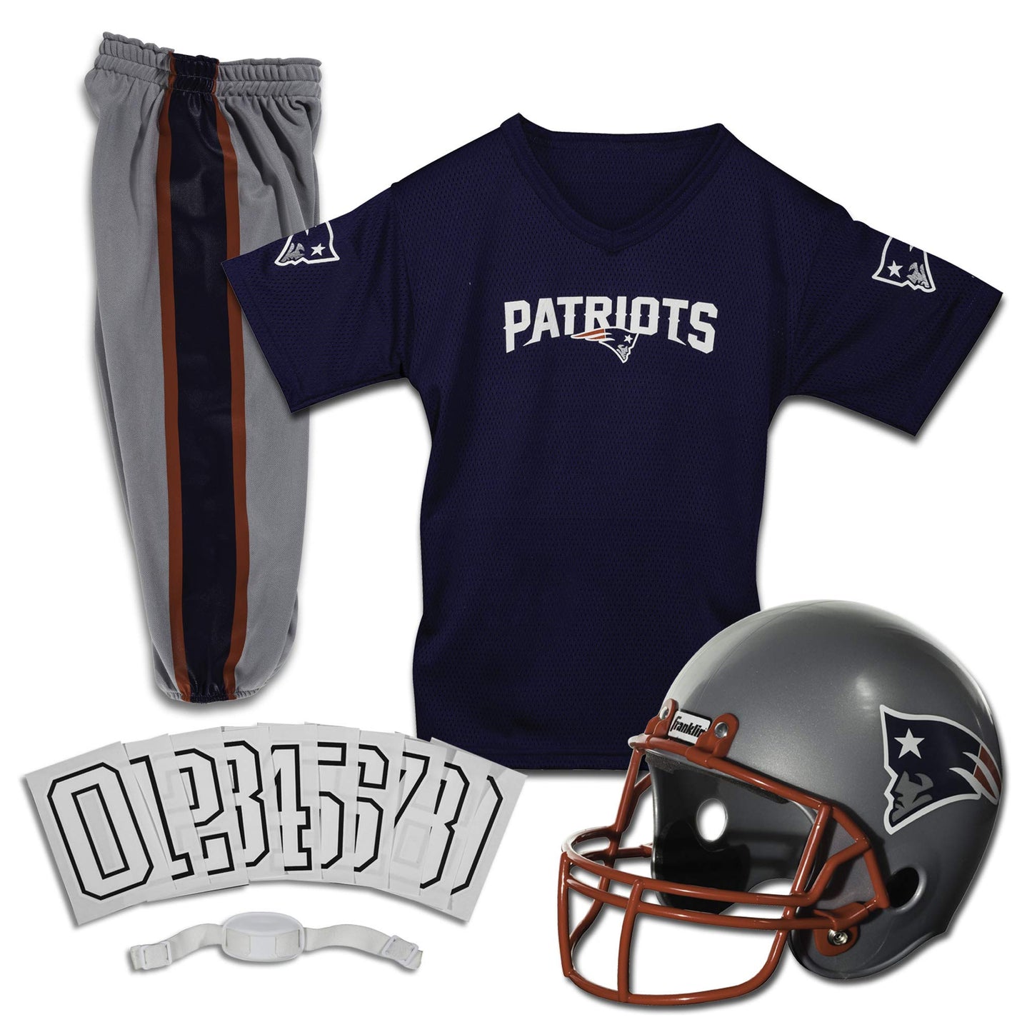 Franklin Sports NFL Youth Football Uniform Set for Boys & Girls - Includes Helmet, Jersey & Pants with Chinstrap + Numbers