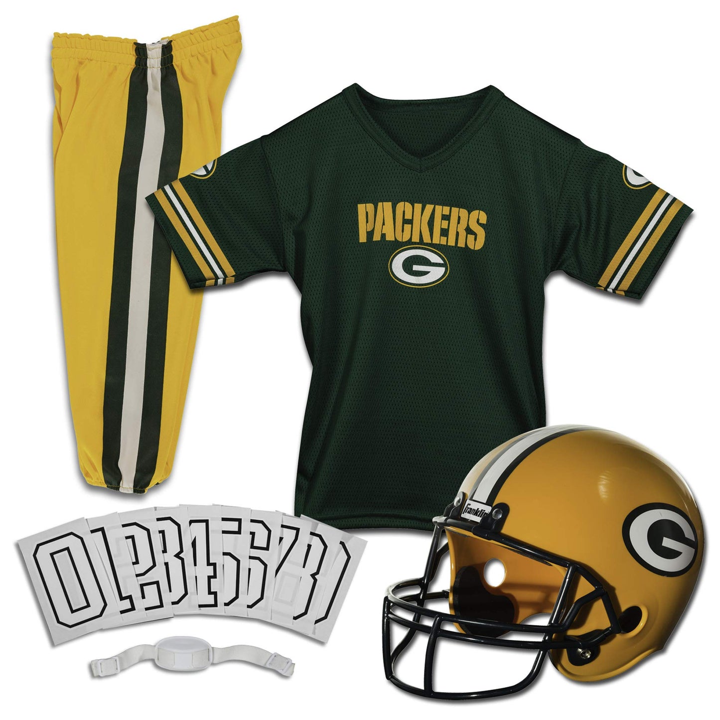 Franklin Sports NFL Youth Football Uniform Set for Boys & Girls - Includes Helmet, Jersey & Pants with Chinstrap + Numbers