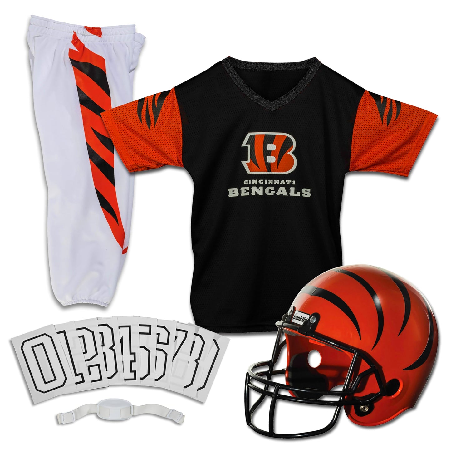Franklin Sports NFL Youth Football Uniform Set for Boys & Girls - Includes Helmet, Jersey & Pants with Chinstrap + Numbers