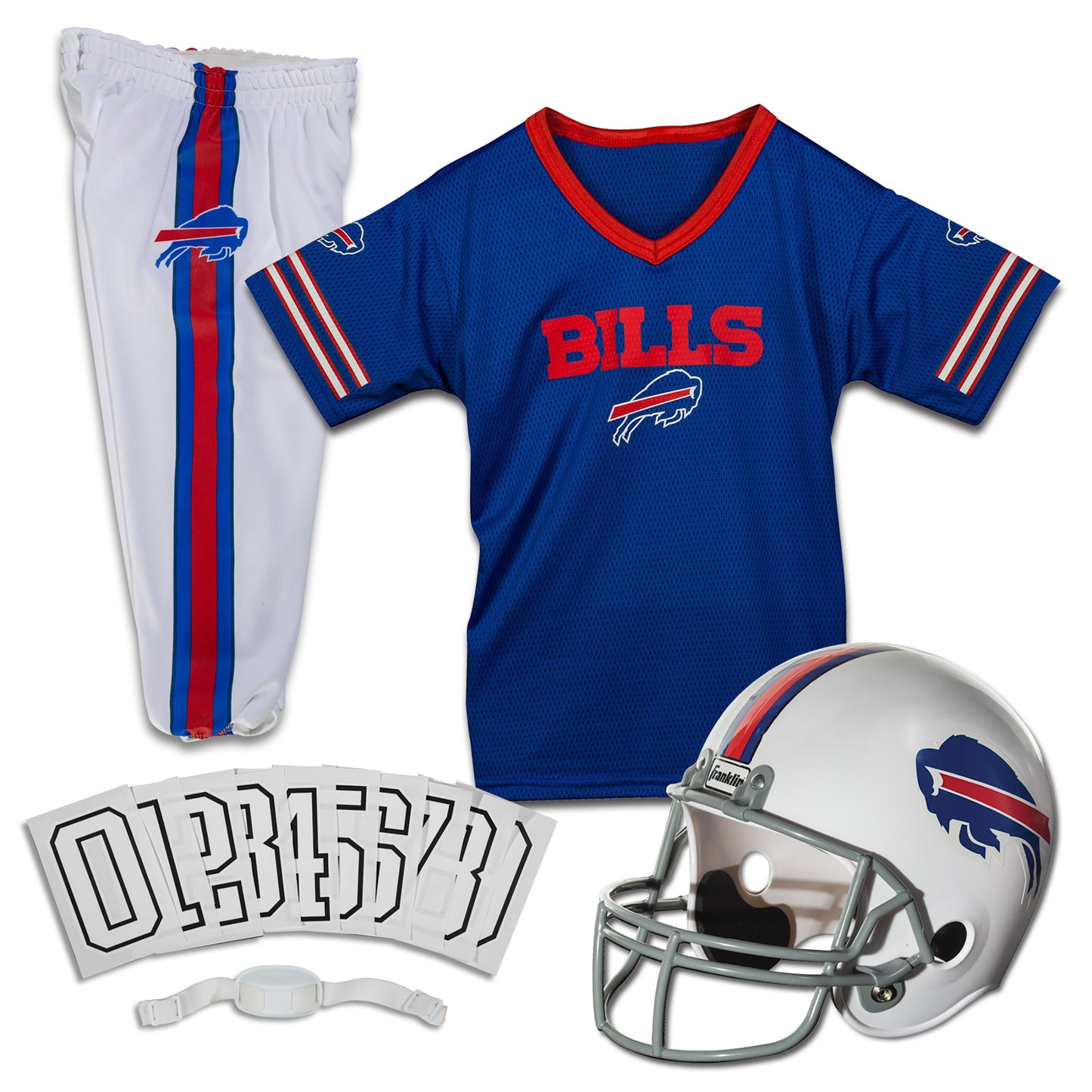 Franklin Sports NFL Youth Football Uniform Set for Boys & Girls - Includes Helmet, Jersey & Pants with Chinstrap + Numbers