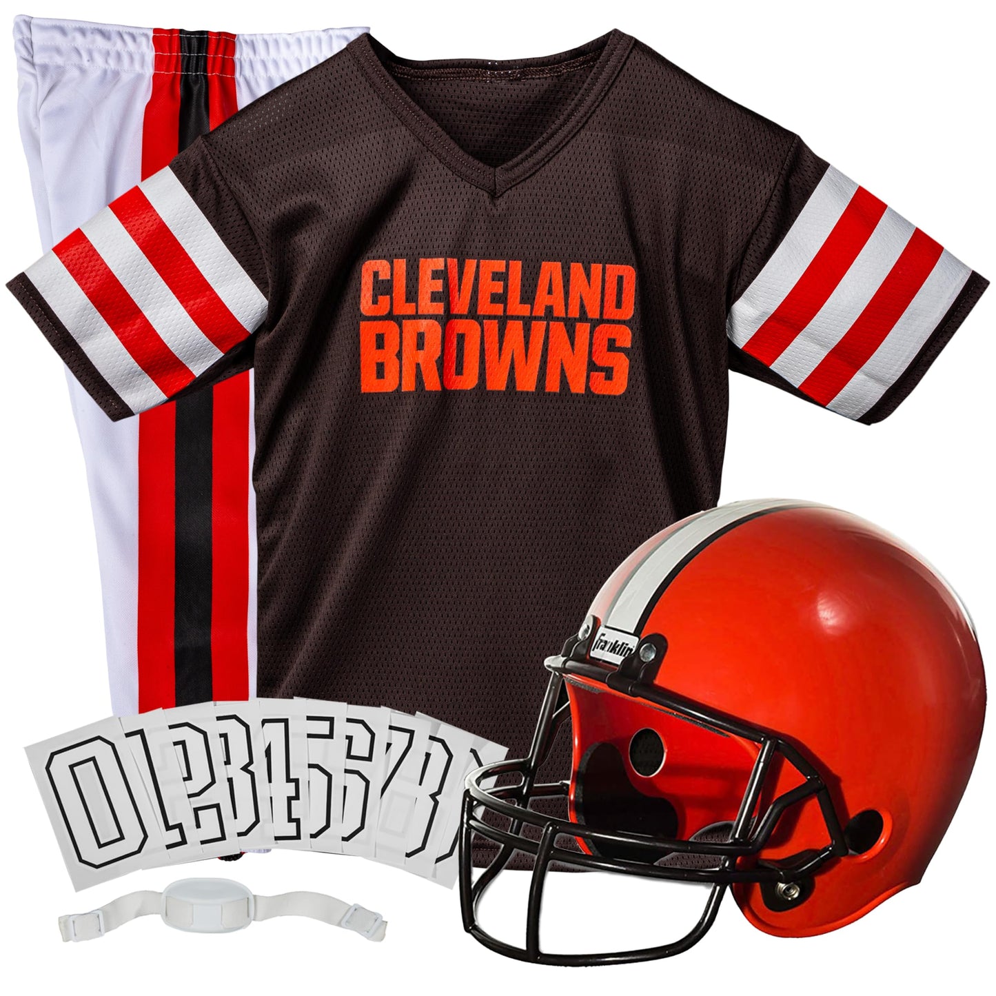 Franklin Sports NFL Youth Football Uniform Set for Boys & Girls - Includes Helmet, Jersey & Pants with Chinstrap + Numbers