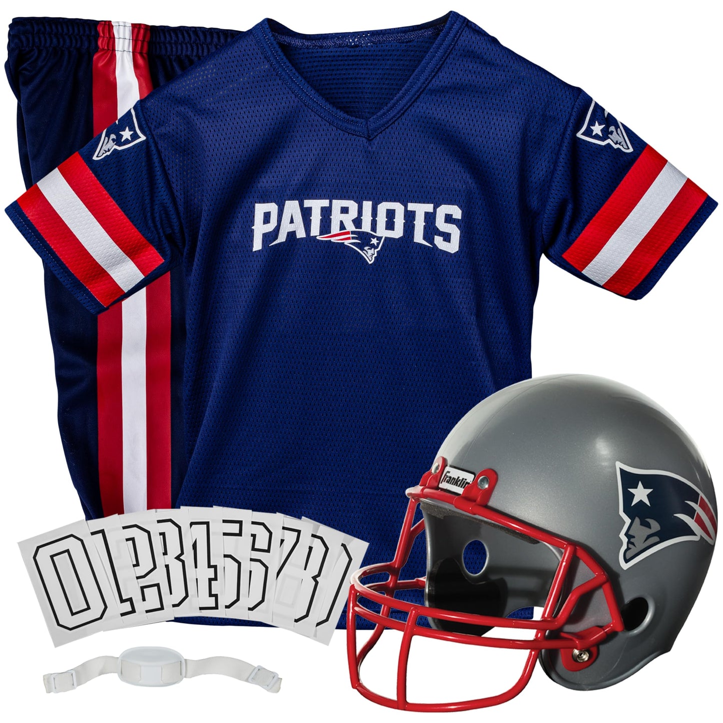 Franklin Sports NFL Youth Football Uniform Set for Boys & Girls - Includes Helmet, Jersey & Pants with Chinstrap + Numbers