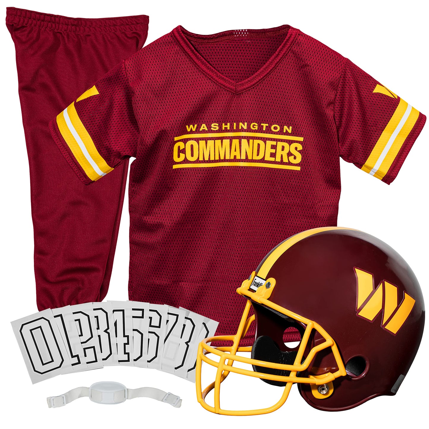 Franklin Sports NFL Youth Football Uniform Set for Boys & Girls - Includes Helmet, Jersey & Pants with Chinstrap + Numbers