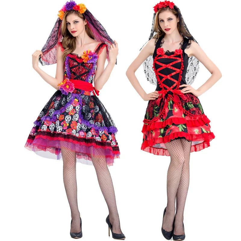 Skeleton Skirt Ghost Zombie Demon Costume