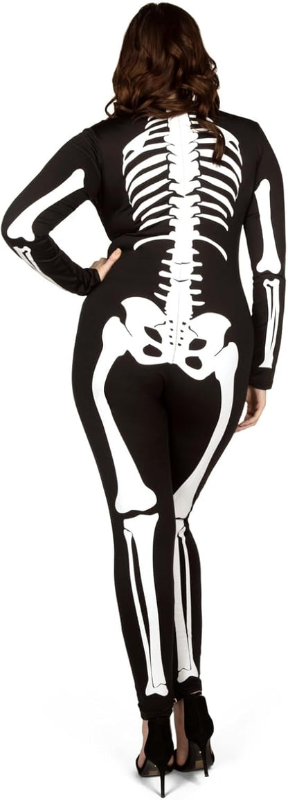 Tipsy Elves Form Fitting & Flattering Skeleton Bodysuits for Halloween - Women's Sexy Skeleton Costume