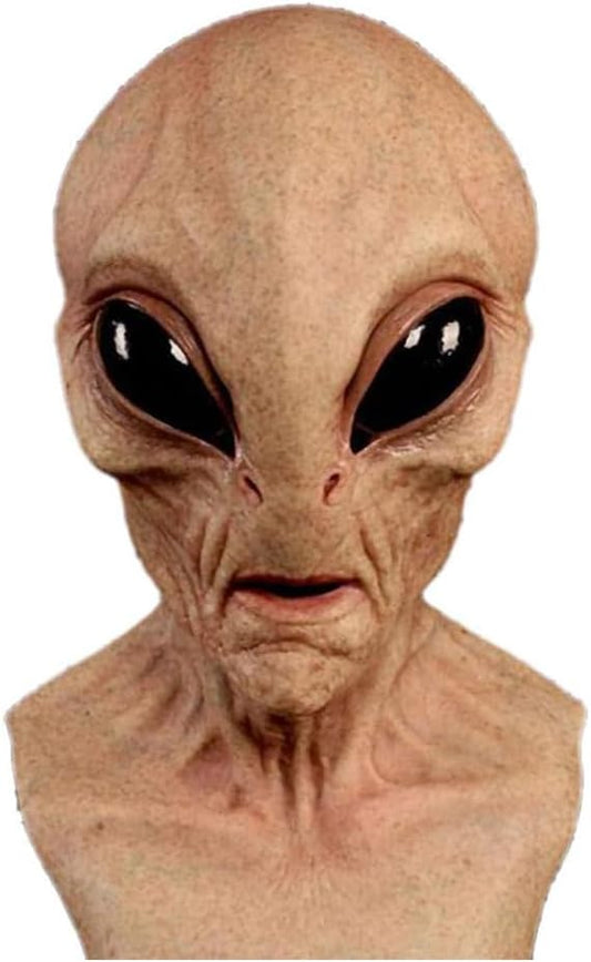 Alien Funny Mask, 2026 Halloween Realistic Latex Full Head Skull Masquerade Masks Costume Dress Cosplay Party