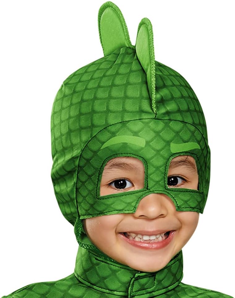 PJ Masks Gecko Costume for Toddlers, Official PJ Masks Costume Jumpsuit