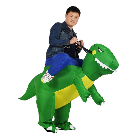 Inflatable T-Rex dinosaur costume for adults