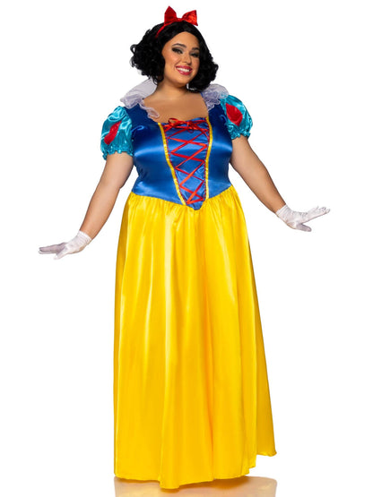 Leg Avenue Womens Classic Snow White Set Family Friend Full Length Princess Dress