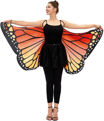 Seasons Adult Monarch Butterfly Cape Wings, One Size