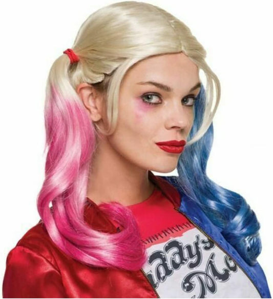 DC Villains Suicide Squad: Harley Quinn Wig for Adults by Rubies, Women's No Size