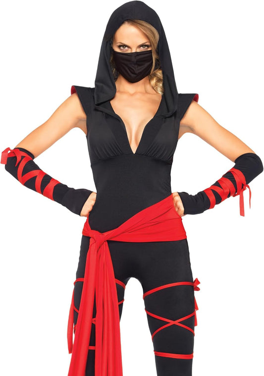 Leg Avenue Women's 4 Pc Deadly Ninja Costume
