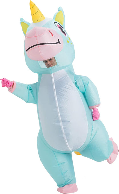 Spooktacular Creations Halloween Inflatable Costume, Full Body Unicorn Blow Up Costume for Adult Holiday Themed Cosplay Party