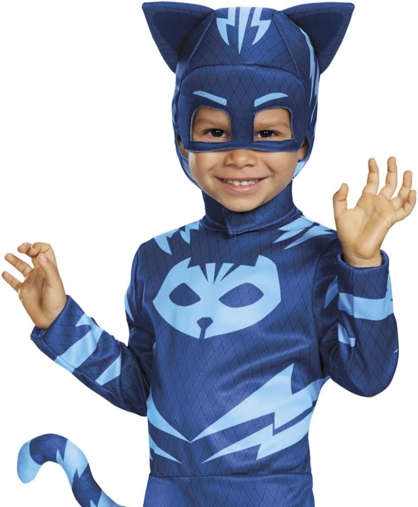 Disguise Catboy Costume for Kids, Official PJ Masks Costume Jumpsuit