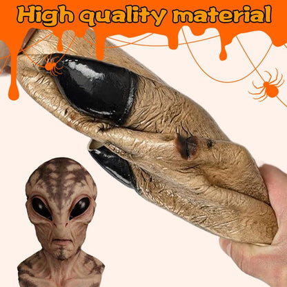 Alien Funny Mask, 2026 Halloween Realistic Latex Full Head Skull Masquerade Masks Costume Dress Cosplay Party
