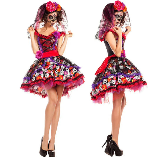 Skeleton Skirt Ghost Zombie Demon Costume
