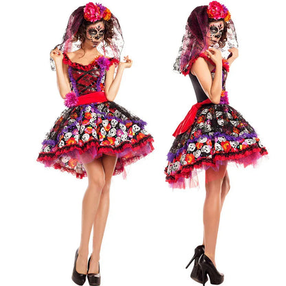 Skeleton Skirt Ghost Zombie Demon Costume