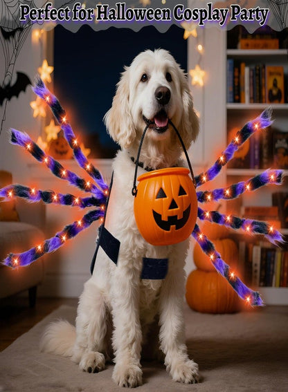 LED Light-Up Spider Dog Costume - view 3